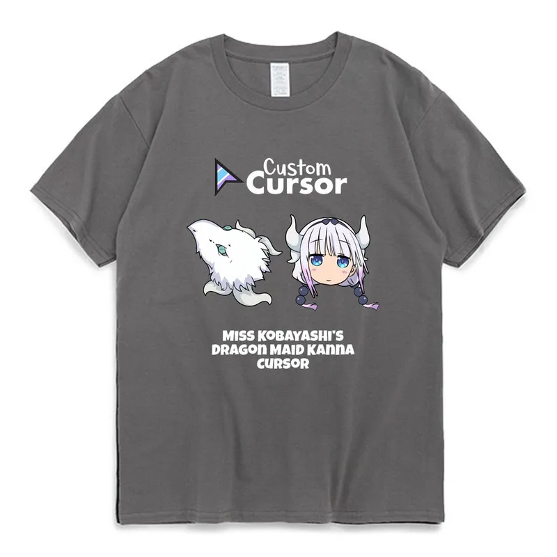 Erkekler Tişört Bayan Kobayashi Dragon Maid anime Tshirt Erkek Kadın Komik Manga Kawaii Kamui Kanna Yaz Trendi Kısa Kollu T-Shirt 220708