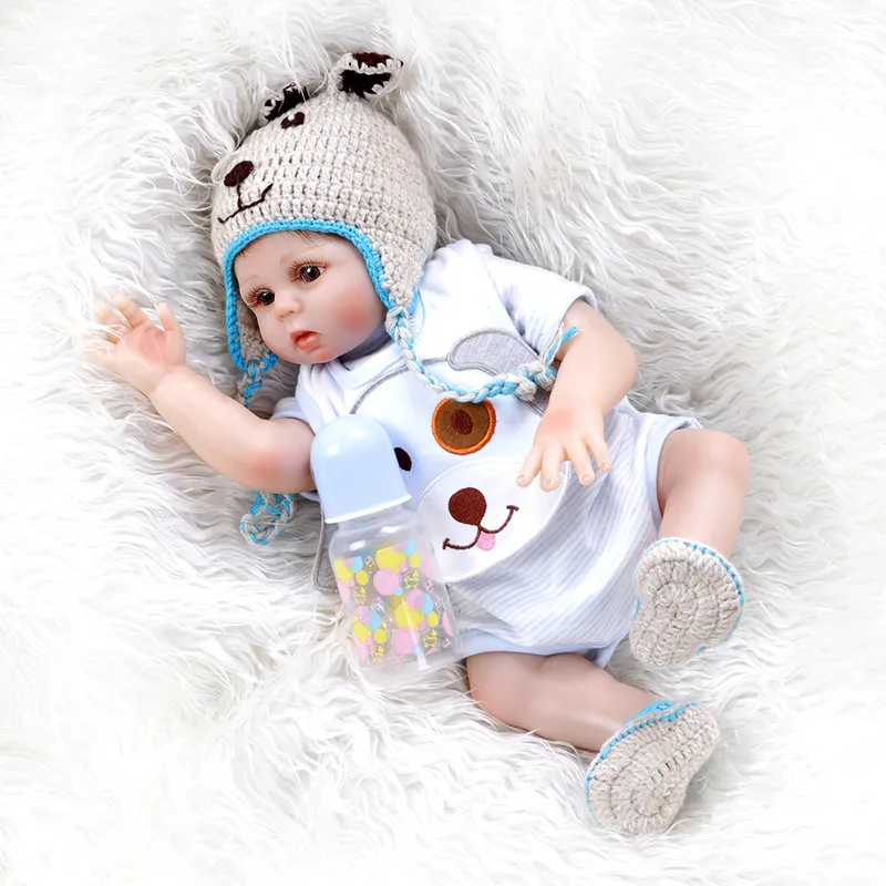 48cm Bebe Doll Reborn Toddler Girl and Boy Sweet Full Body Soft Siliconeリアルなベビーバスおもちゃ防水220505
