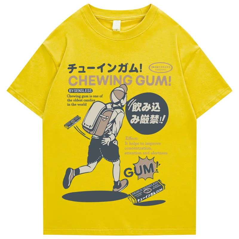 Шахмарная футболка для хип -хоп мужская футболка японская футболка кандзи летняя футболка с коротким рукавом хлопковые хараджуку тройки 220608