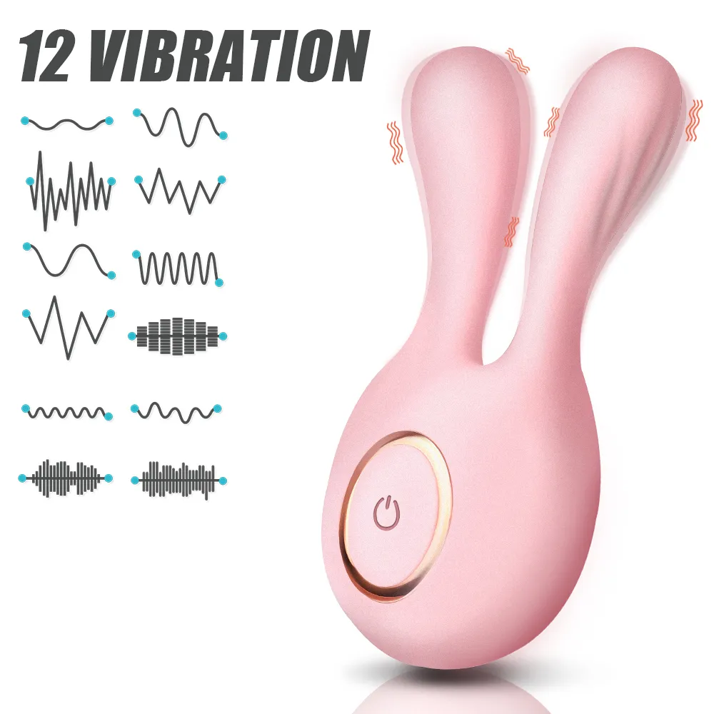 10cm Erotic Rabbit Vibrators For Women Clitoris Stimulator Nipple Clamps Vaginal Anal Plug Female Masturbators Pocket sexy Toys