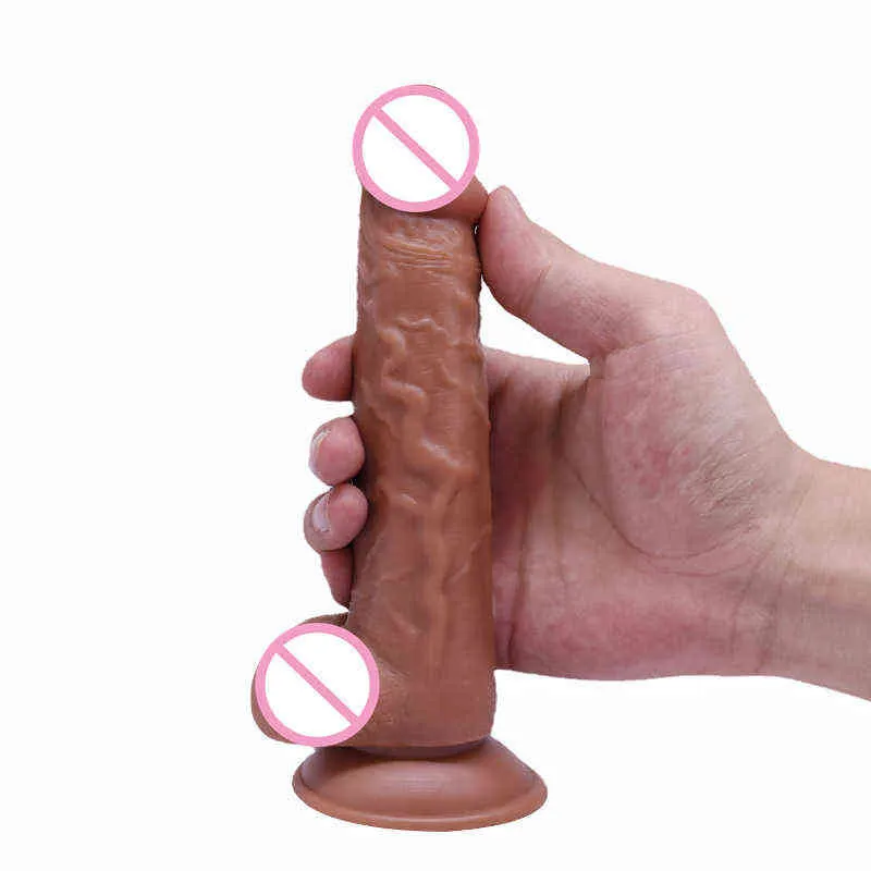 NXY Dildos feminino Penis Artificial Dispositivo de masturbação Falso TPE Soft 220601