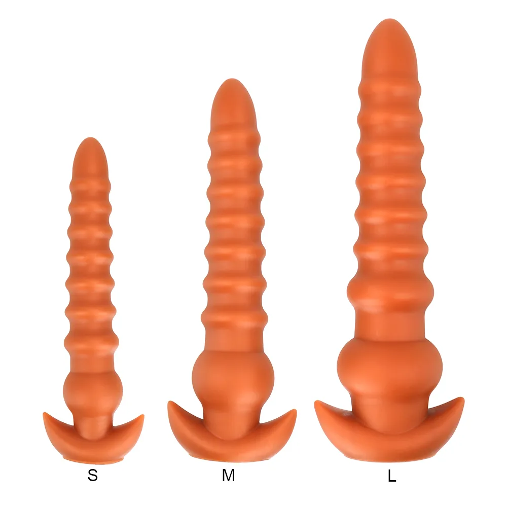 Brinquedo sexy dilatador de ânus para homem e mulher plugue anal supermacio estimulação da próstata tamanho grande bumbum expansão de silicone líquido