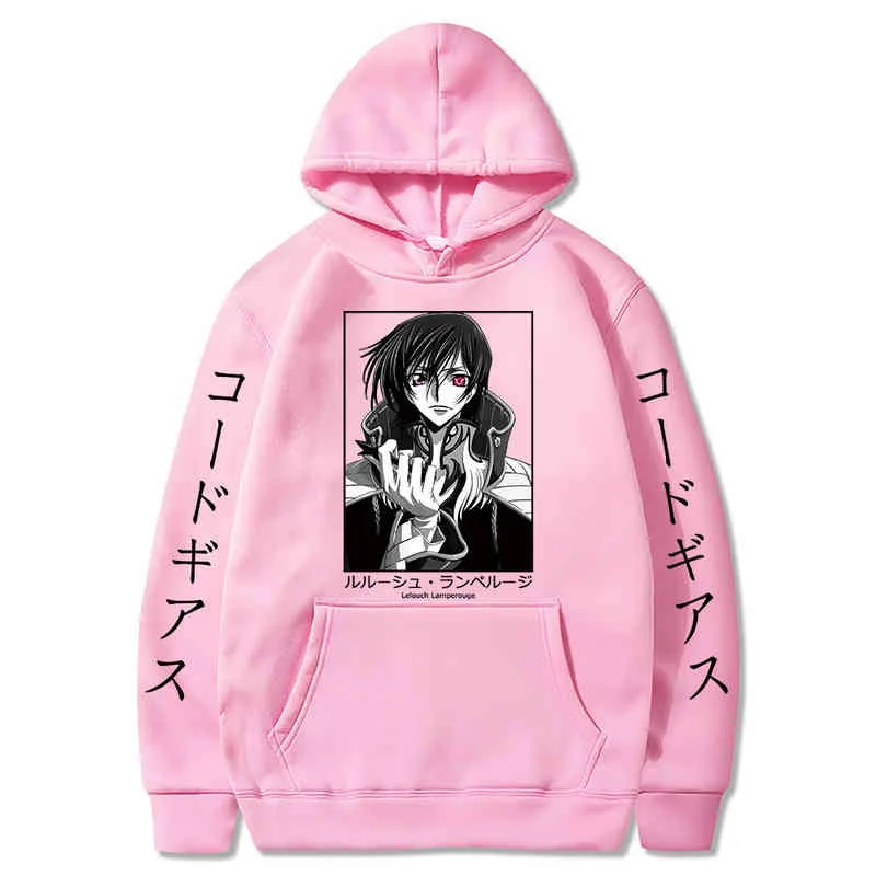 Anime Hoodie Code Geass Hoodied Långärmad Streetwear Harajuku Sweatshirt Män / Kvinnor Unisex Sport Hoody