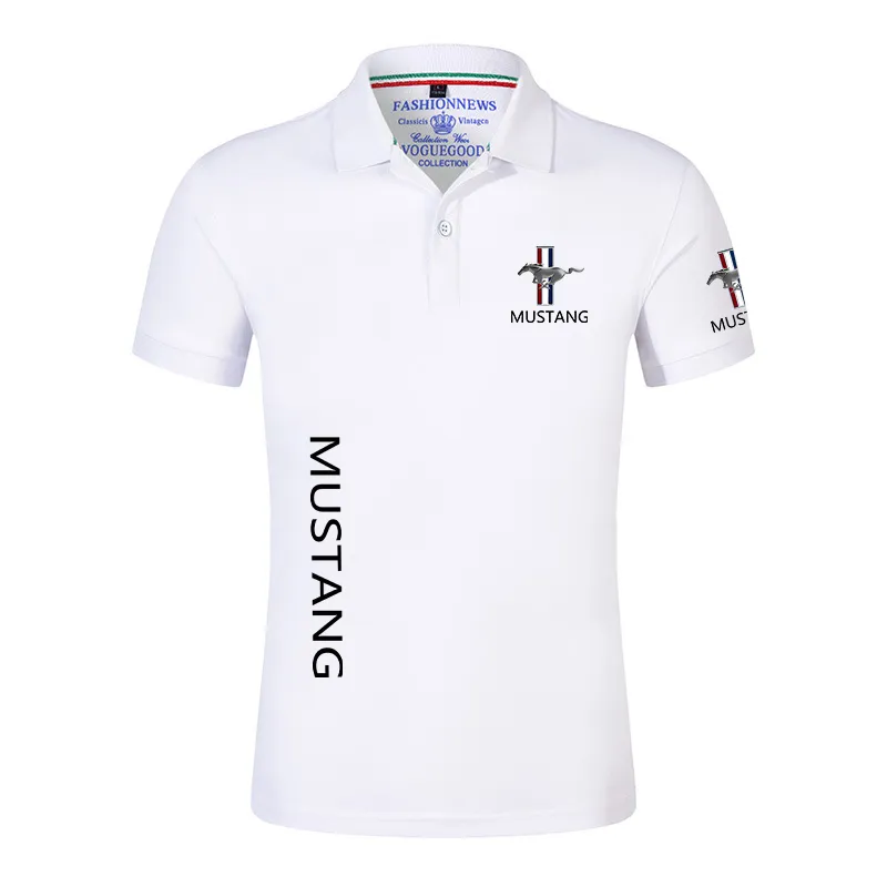 Summer Mustang Polo Shirts Men Short Sleeves Brand Classic Male Cotton Casual Sport Solid Color Customize Man Tops T 220714