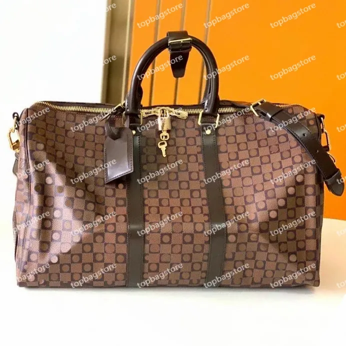 Bolsas de lona de diseñador Holdalls Bag Duffel Luggage Bolsas de viaje de fin de semana Hombres Mujeres Luggages Viajes Estilo de moda de alta calidad206V