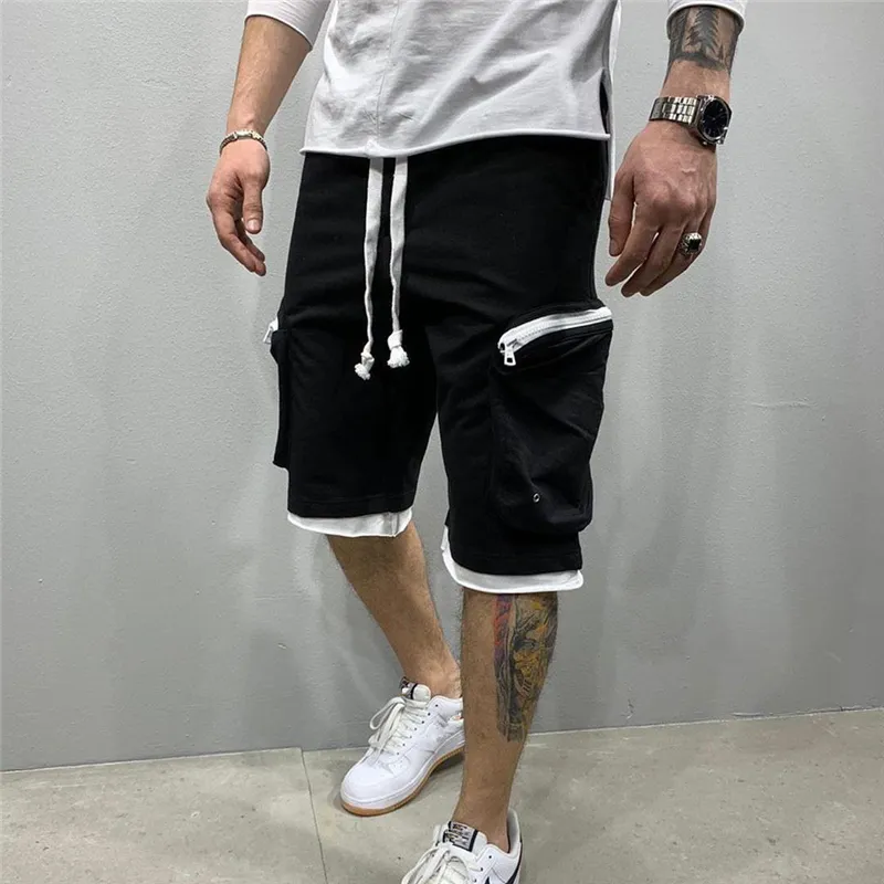 Summer Loose Shorts Men S Jogging Short Pants Casual Fitness Streetwear Men Multi Pocket Sport Casual Hip Cargo 220714