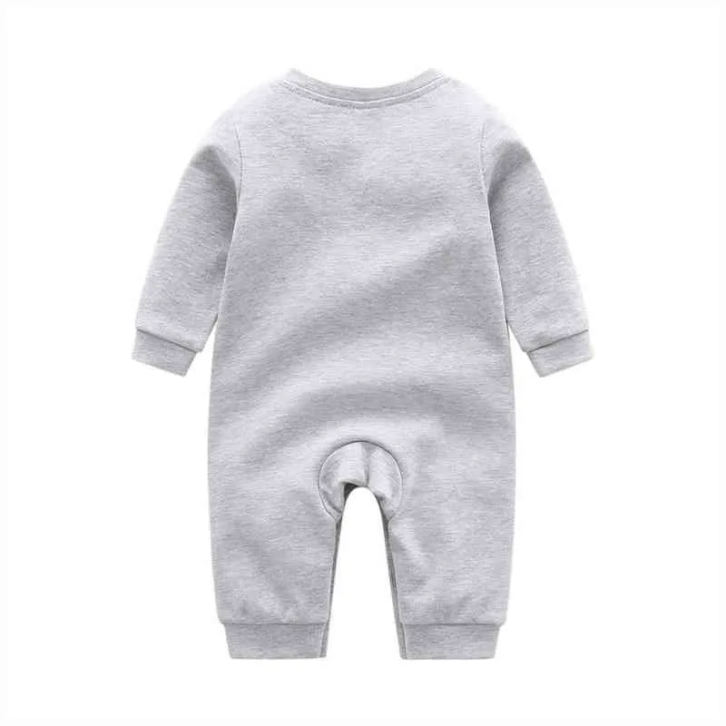 Neugeborene Baby Mädchen Junge Strampler Baumwolle Infant Designer Marke Cartoon Bär Plaid Muster Neue Geboren Boutique Kleidung Onesie Overall G220510