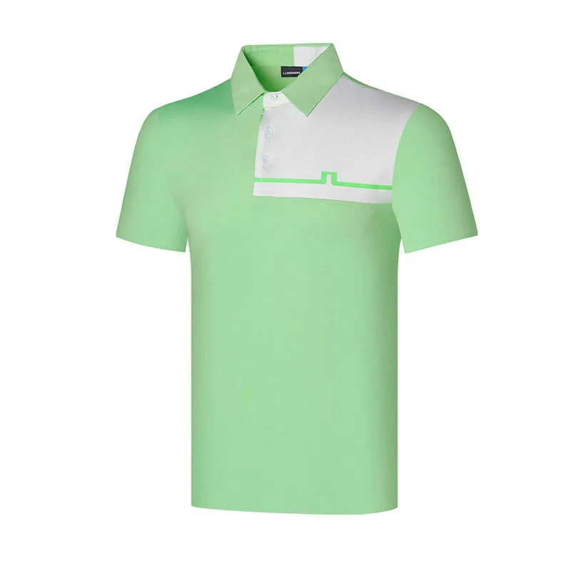 Golf Men's Sportswear Summer Men's Golf Outdoor Short Shirt High Col Colrs 220704