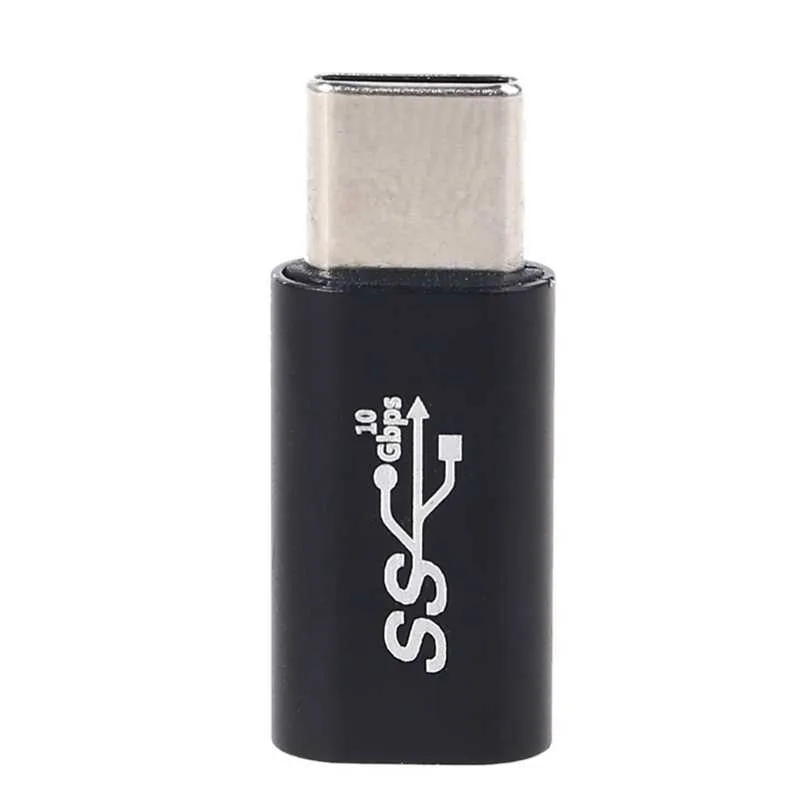 Typ C till USB 3.0 Adapter OTG USB C till manlig kvinnlig omvandlarkontakt 35ea