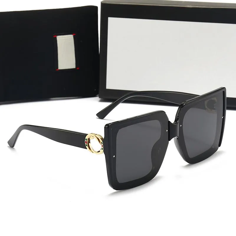 Летние качественные знаменитые солнцезащитные очки большого размера с плоским верхом, женские солнцезащитные очки с цепочкой, женские квадратные оправы, модельер с упаковкой b205r