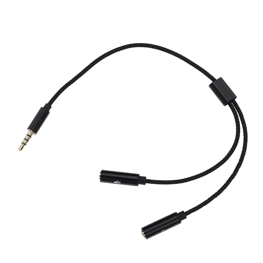 3,5 mm de áudio y splitter cabo foneconete masculino para 2 fone de ouvido duplo fone de aparelho de som Aux para laptop para telefone
