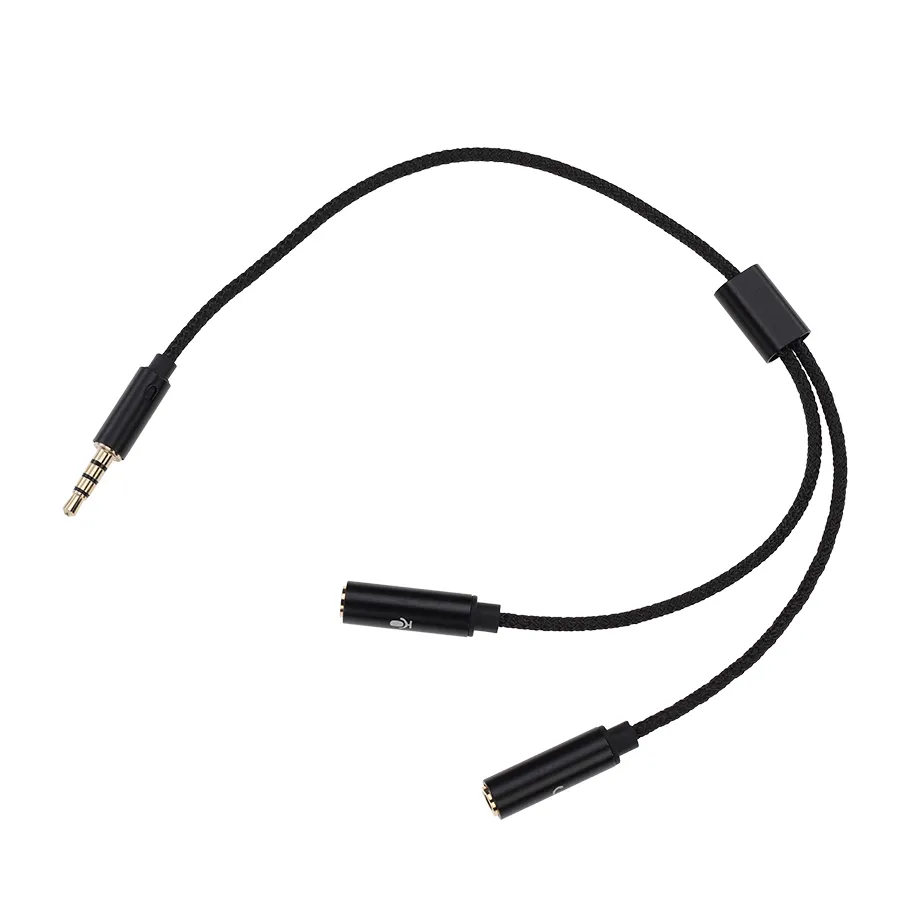 Jack da 3,5 mm da 1 maschio a 2 femmina Dual Y Splitter Cavi cuffie Auricolare Cavo audio cuffie Adattatore cavo Aux esteso