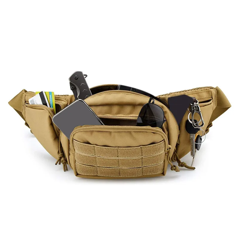 Bolsa de cintura táctica Pistola Fanny Pack Sling Shouling Bag Shoulder Assult Assult Pack Pistola Carrera de transporte 220607276V