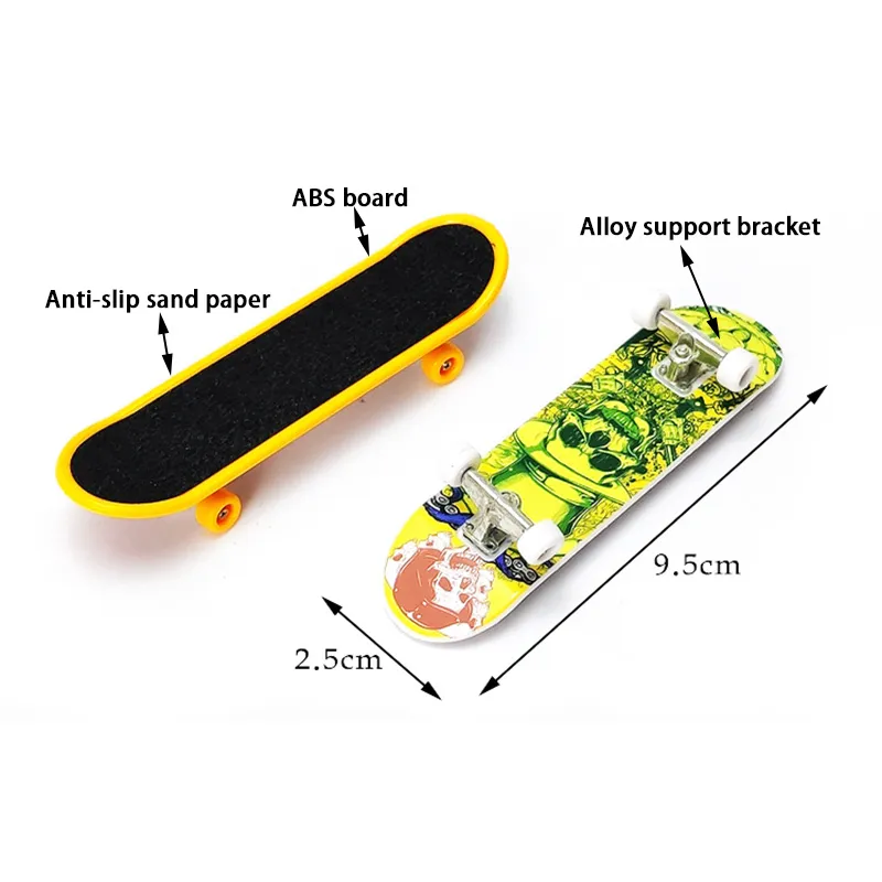 Aluminum Alloy Mini Finger Skateboards Unti smooth board Boys Toy Skate Tech Truck Party Favors Gifts 220608