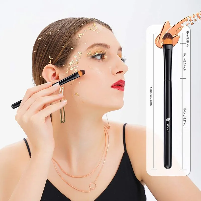 DUcare Foundation Brush Concealer Pennelli trucco Flat Top Large Face Repair contour brush Liquid Cream Powder 220623