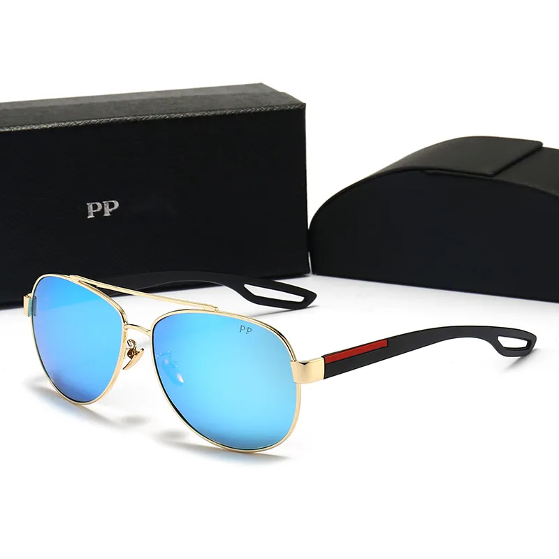 Летние солнцезащитные очки Мужские очки Женские солнцезащитные очки Унисекс Мода GlasseRetro Полный дизайн рамы 6 цветов Опционально с упаковочной коробкой302L