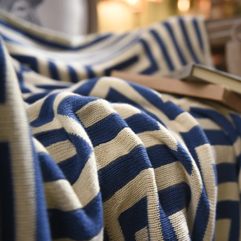 Beroyal marque jeter couverture 100% coton tricoté adulte couverture printemps/automne canapé couverture cobertor 130x150 cm