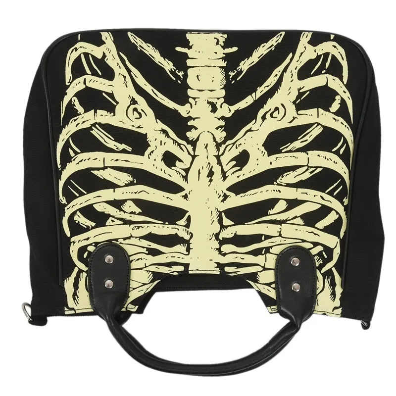 3D Printed Skeleton Bone Bag - Gothic Skelett Handtasche Für Halloween