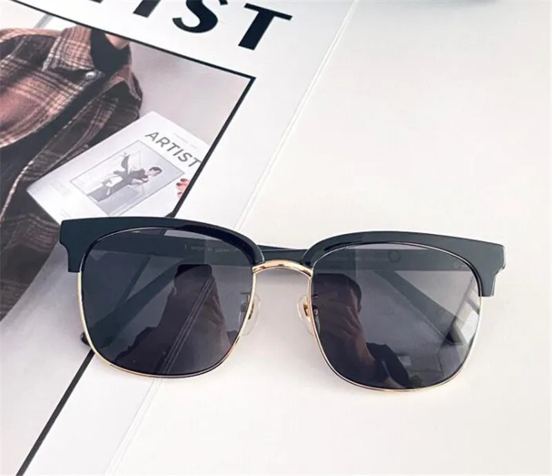 New fashion men and women sunglasses 0382S square cat eye frame versatile style simple and popular uv400 protection glasses top qu2239