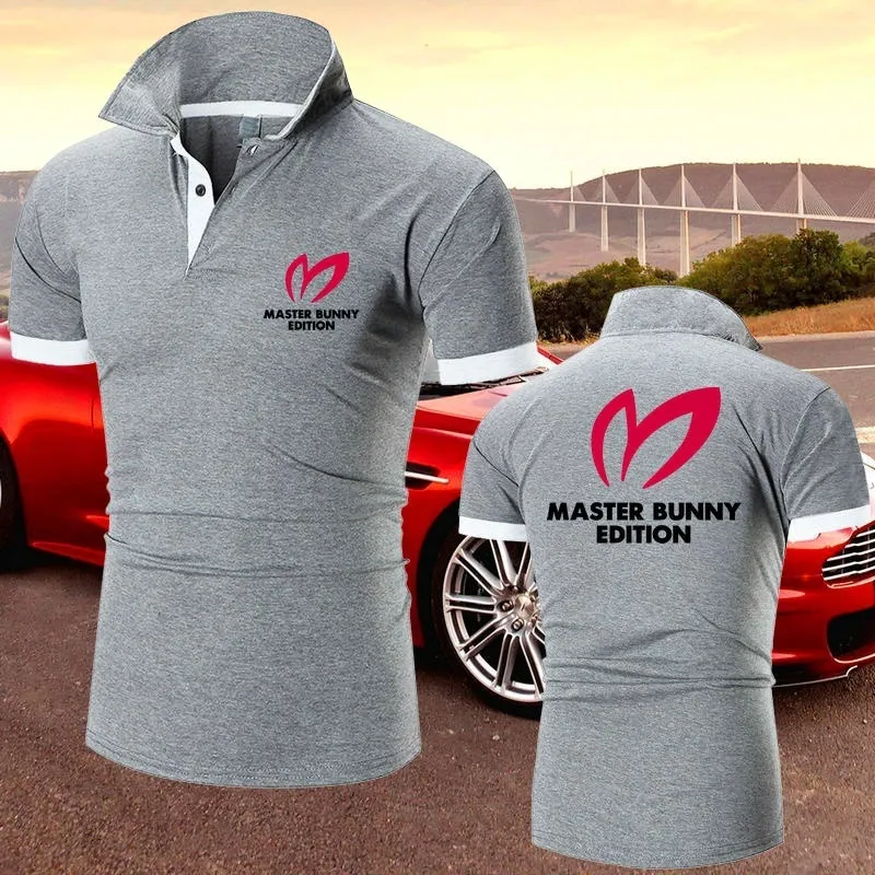 Polo da uomo estiva Golf Sportwear Moda T-shirt Personalità Master Bunny Stampata Maglietta casual a maniche corte Top 220716