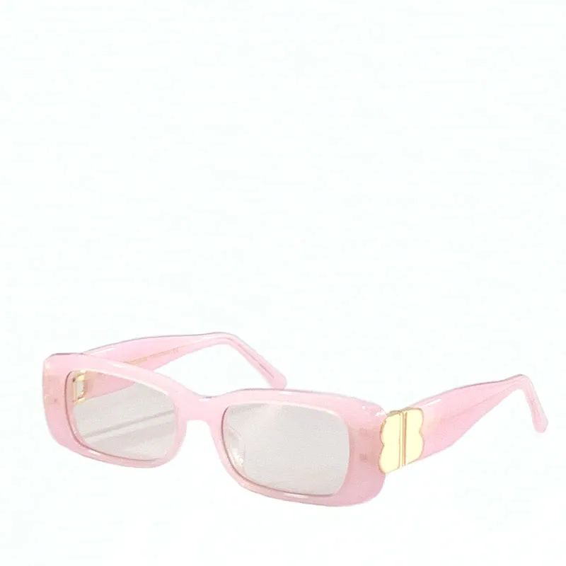Novos óculos de sol de design de moda 0096 copos quadrados de moldura pequena estilo pop de tendência pop