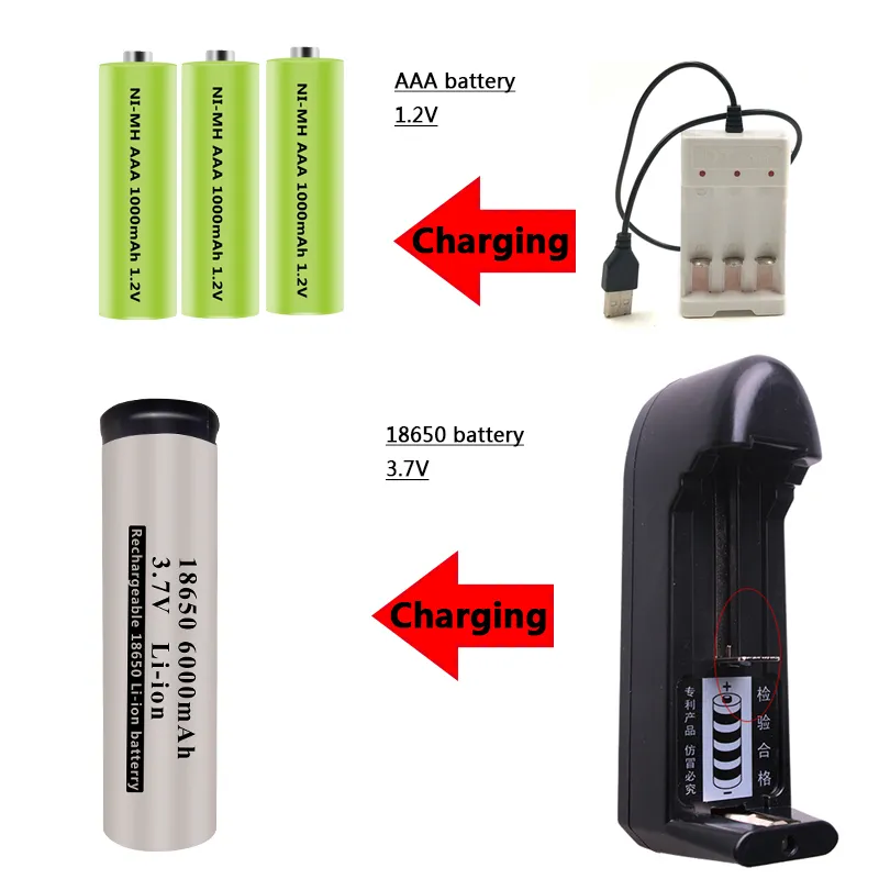 New LED Flashlight XM-L T6 And COB Zoom 4 Modes Aluminum Flashlight Power Supply 18650 Or AAA Battery Waterproof Portable Lantern