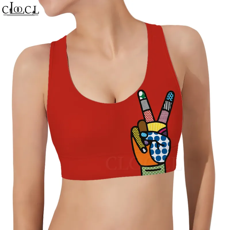 الصيف للسيدات الرياضية بولينيزيا Artrict 3d Pattern Tank Tops Fashion Female Yoga Running Fitness Sports Bra W220616