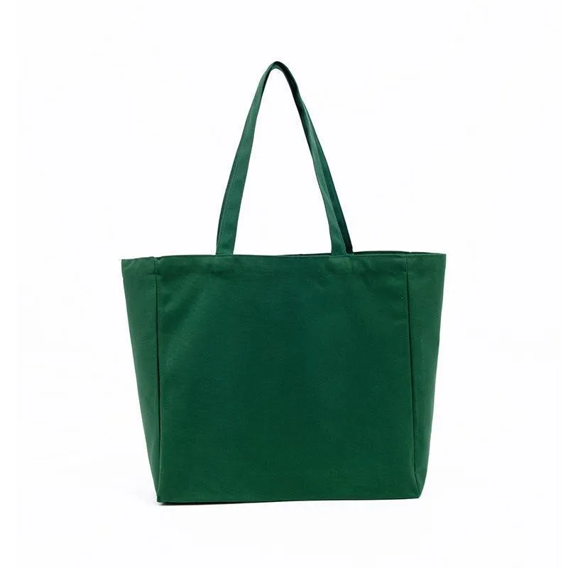 i grandi borse la spesa in tela bianca eco riutilizzabile borsa a tracolla pieghevole borsa tote borsa in cotone FY3832 0809