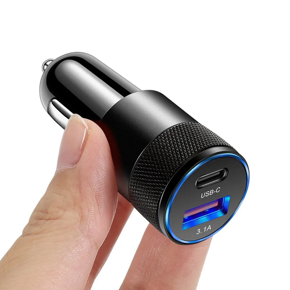 15 Вт PD Type C 31A USB CAR Charger Phone Power Adapter Power для iPhone X 11 12 13 Samsung S20 S108038676