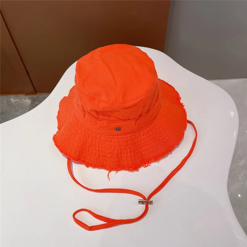 Cappelli a secchiello a tesa larga donna Stilista da uomo Fisher Cappello da sole con cinturino Berretti da trekking donna con ombra estiva Casquette Jac Cap353D