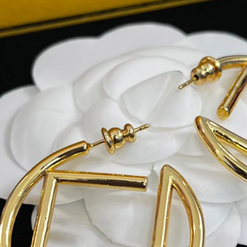 Men Designer Earrings Fashion Gold Hoop Earrings Luxury Lady Women Hoops Earring Party Engagement Jewelry For Bride Studs Lovers B194W