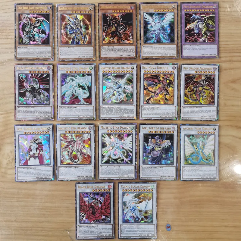 Karty Yugioh z blaszanym pudełkiem Yu OH CARD Holograficzna angielska wersja Złote Letter Links Game Card Blue Eyes Exodia 220713