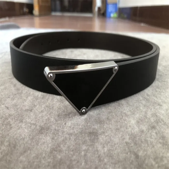 Fashion Classic Belts For Men Women Designer Belt chastity Silver Mens Black Smooth Gold Buckle Leather Width 3 6CM dresses Belt2978