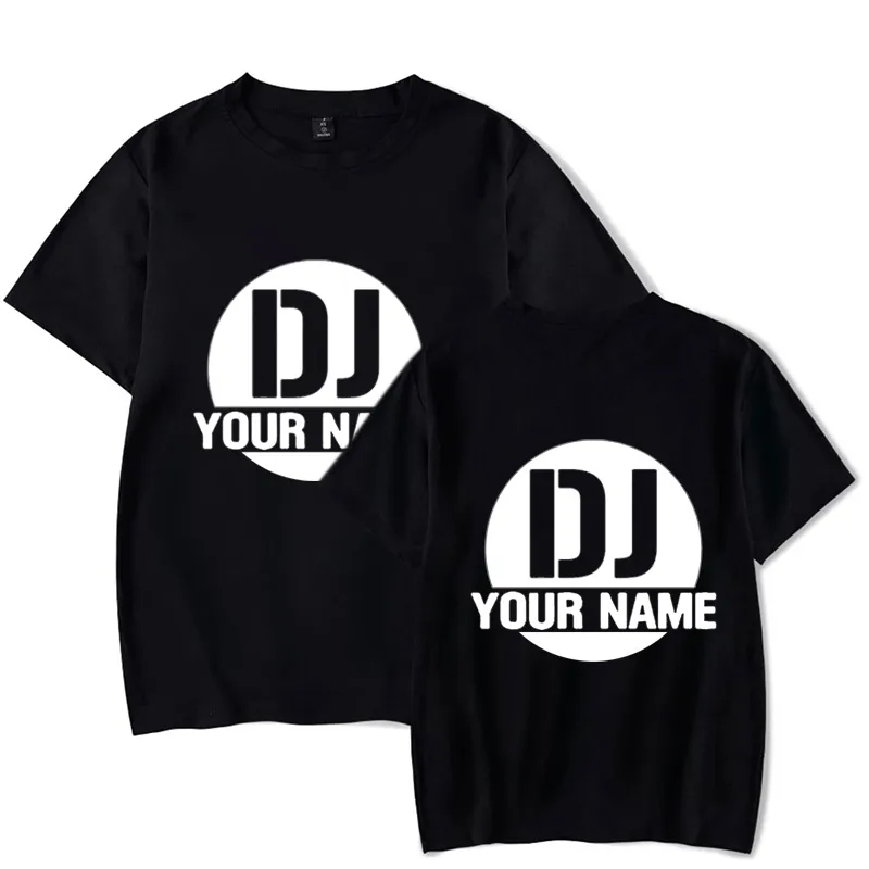 Camisetas personalizadas dj nome personalizado camiseta lazer harajuku tshirt diy personalizado ps texto camisas pessoal personalizado camiseta 220609