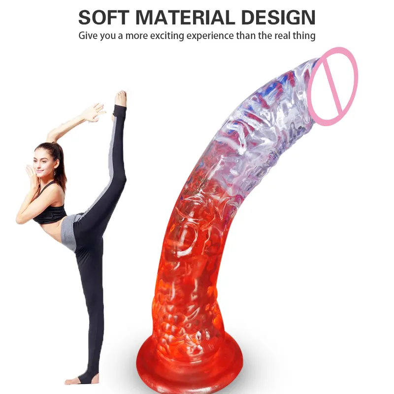 22 cm realistische dildo krachtige zuignap volwassen spellen enorme penis grote lul vrouwelijke masturbatie apparaat erotische seksspeeltjes voor paar 220318