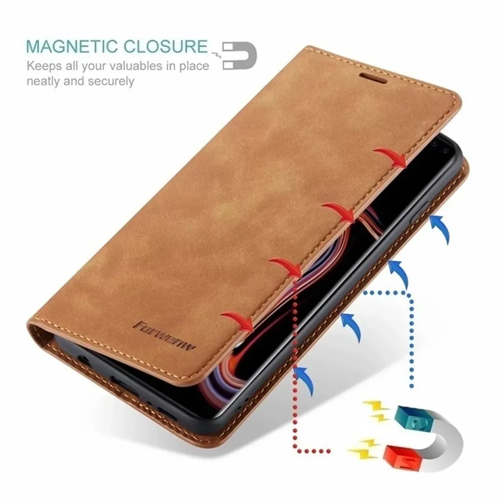 Ultra Slim Leather Cases for Samsung A71 A51 A41 A01 S10e Note20 Ultra S20 S10 Plus Flip Cover A70 A50 A40 A20e A10 S9 S8 Plus S7