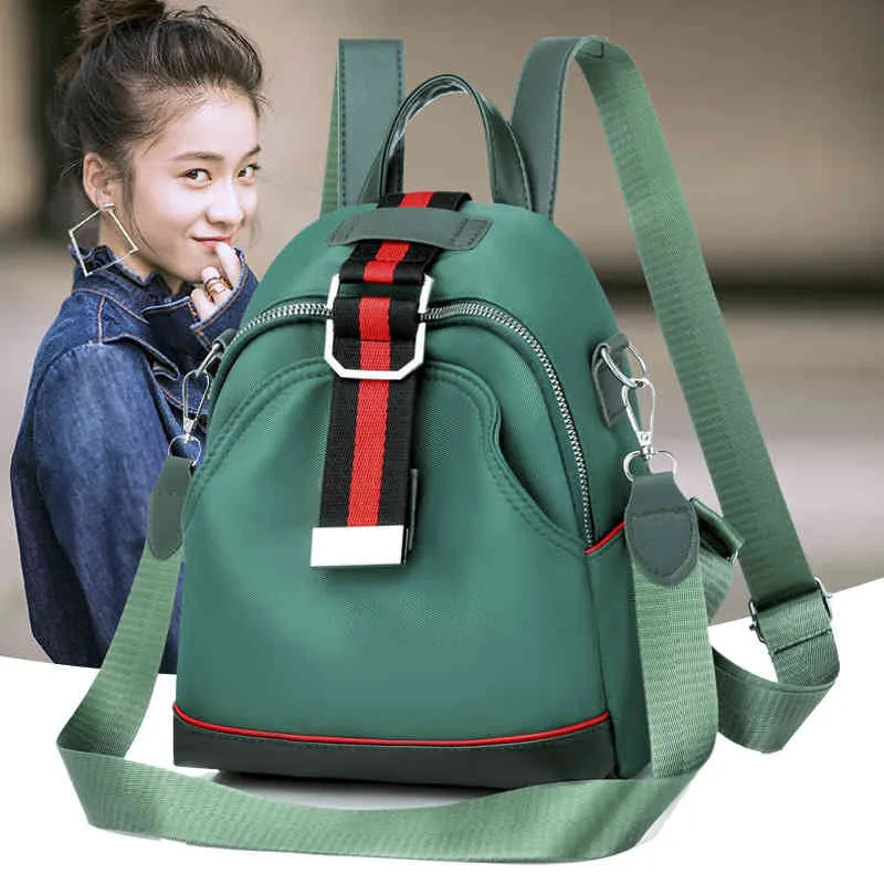 Oxford cloth backpack women's new version versatile small backpack large capacity canvas travel bag