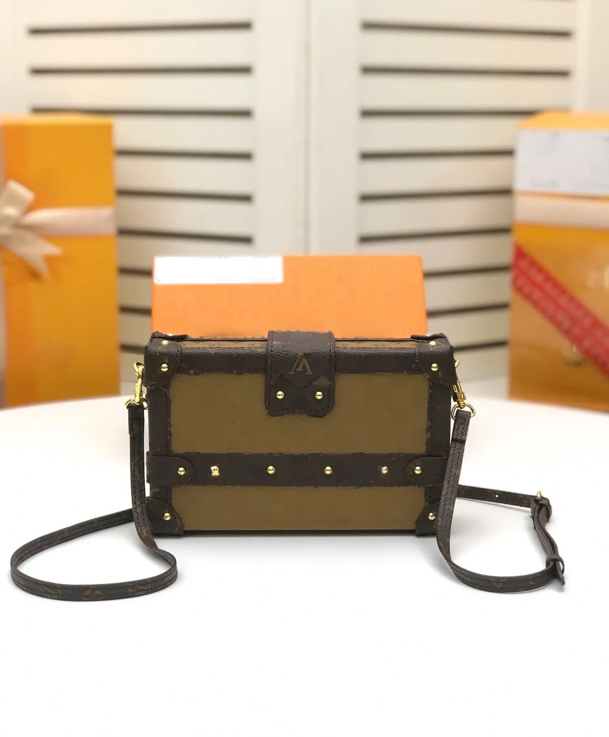 Sac à bandoulière design sac à main de haute qualité en cuir PU Mini boîte au trésor bagages mode 94219/86286 sacs de messager portefeuille sac à main pour femme