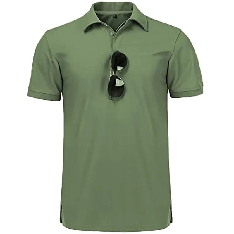 ZITY Herren Polo Shirt Kurzarm Sport Golf Tennis T-shirt Männer T Hohe Qualität Marke Polos Taktische Militärische Revers T hemd 220708