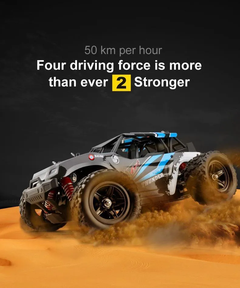 Kuulee 40+MPH 1/18 Scale RC Car 2.4G 4WD High Speed Fast Remote Controlled Large TRACK MX200414