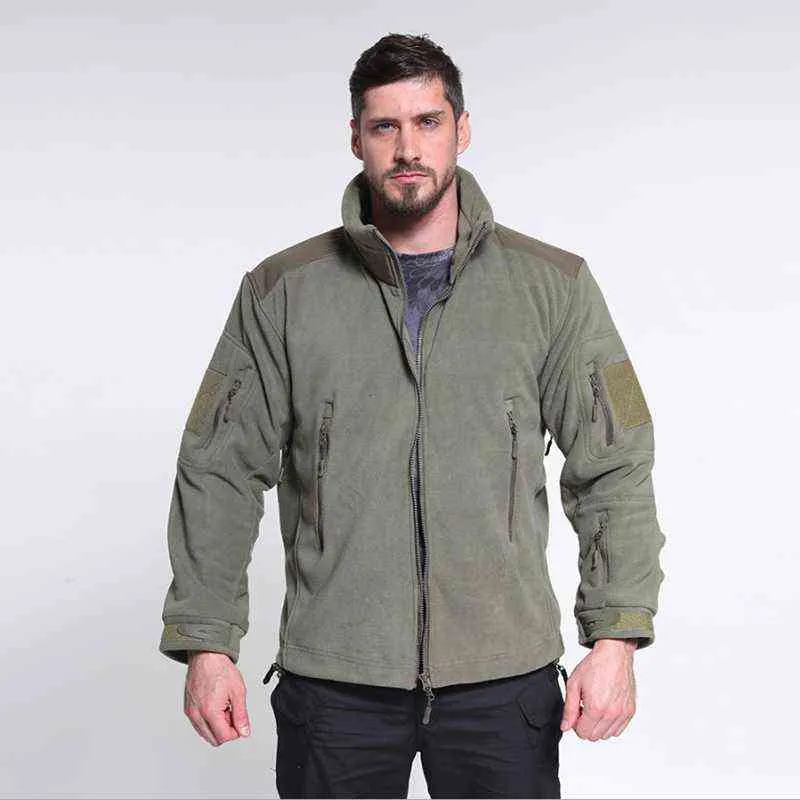 Giacca tattica in pile termico invernale militare statunitense da uomo Cappotto con cappuccio Giacche militari in cotone militare L220706