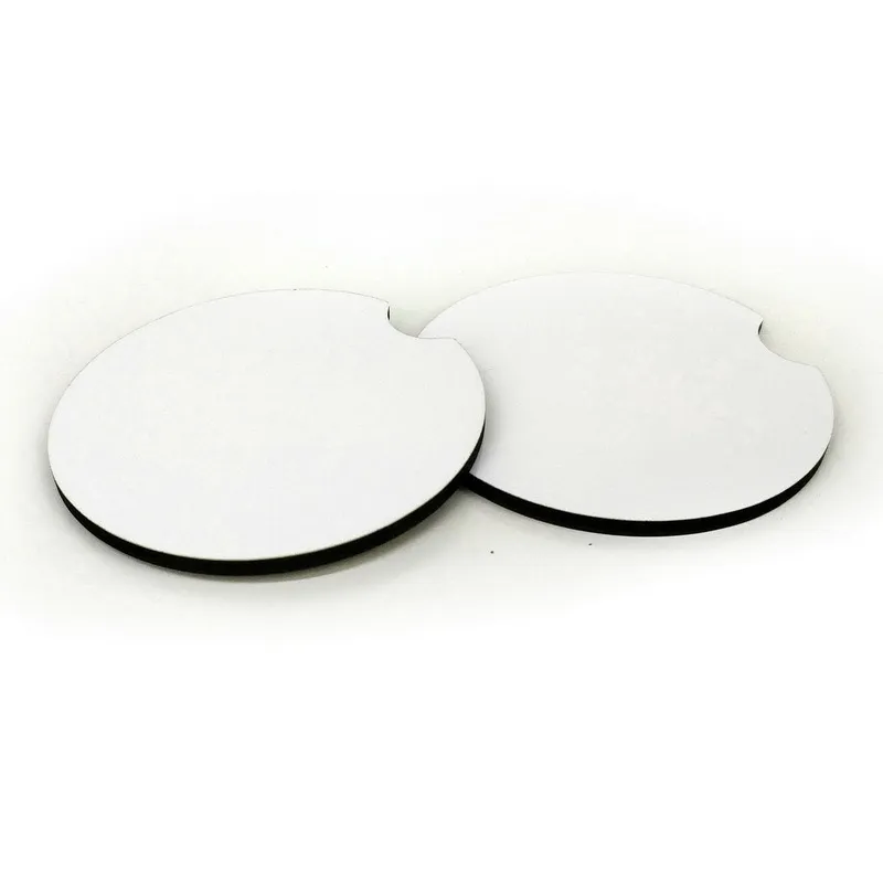 Sublimation MDF Blank Car Coasters Hot Transfer Printing Cup Mat Pad Nonslip