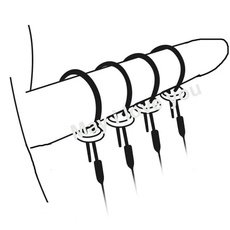 Elektrische Schok Siliconen Loops Cockring Estim Electro Stimulatie Penis Extender Mannen Vergroter Masturbator Bdsm Sexy Speelgoed Schoonheid It4822776