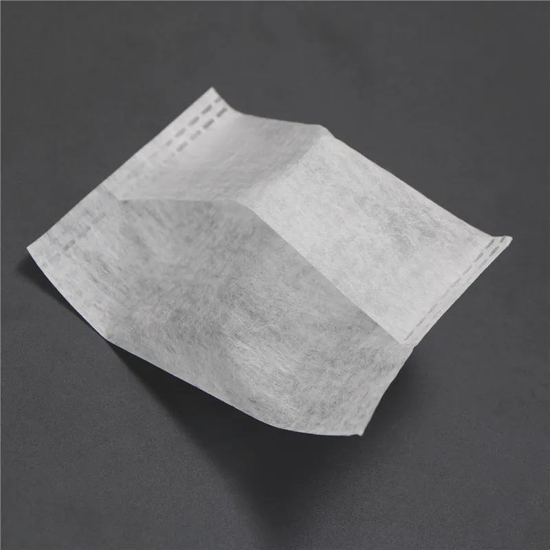 100 st/partiförsäljning 7*10 cm tomma pappers tepåsar Värmtätningsfilter ört Löst engångsinfusersfilter 220509