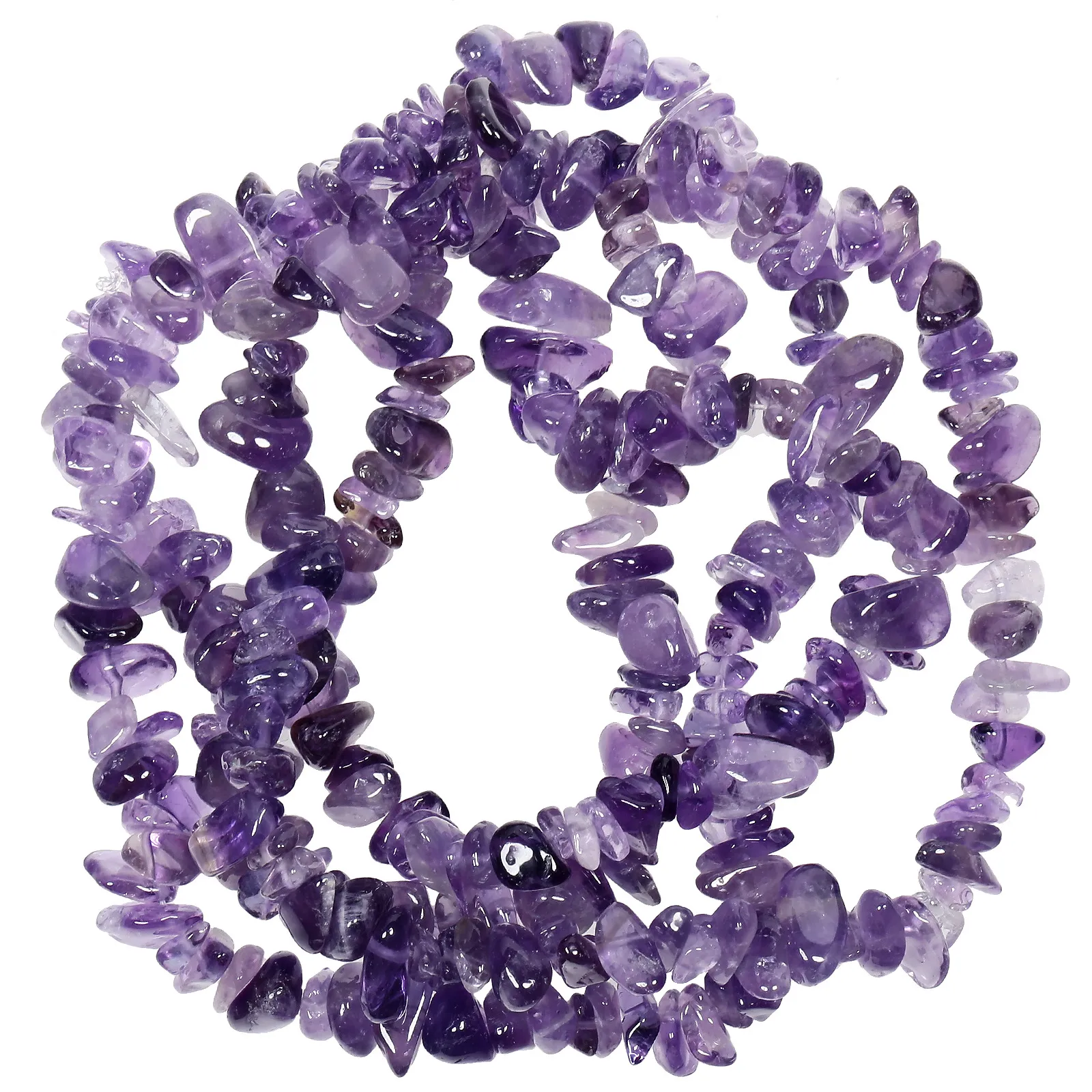 Chips naturales sueltos Beads de cristal para joyas que hacen polaco perforado