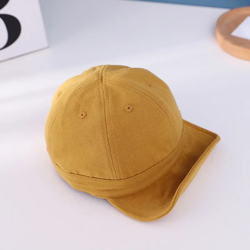 Baby Baseball Caps Solidny kolor miękki bawełniany kapelusz słoneczny dla wiosennych lat letni dzieci