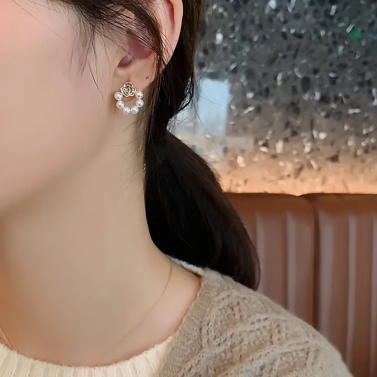 Koreaanse bloembladen parel oor