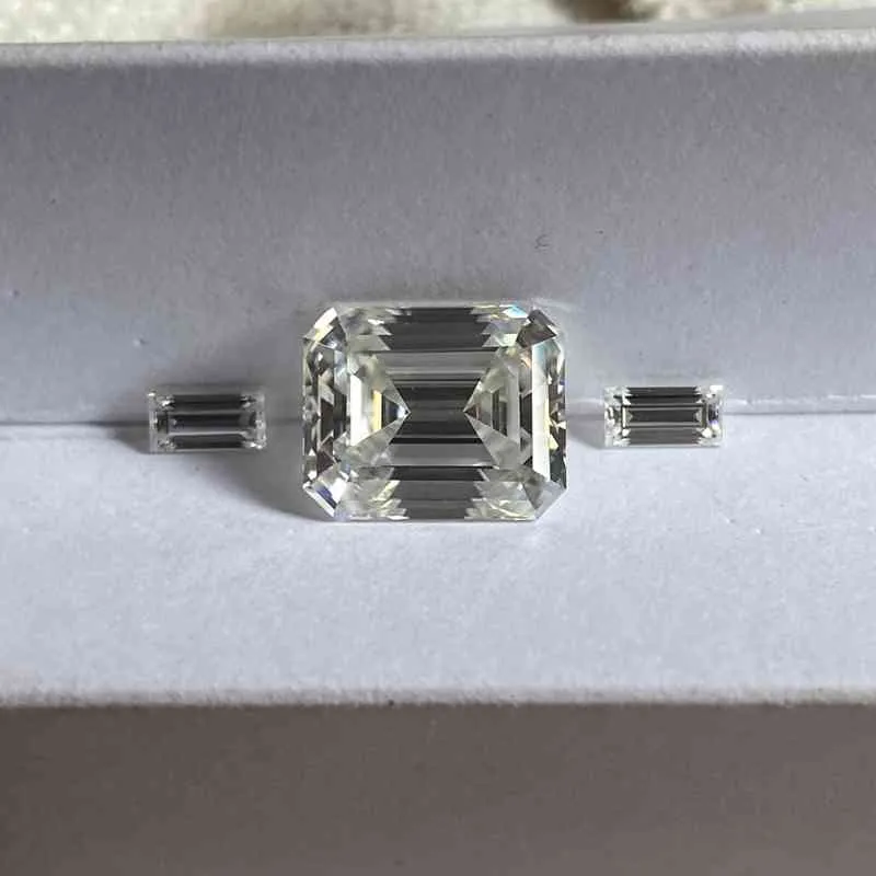 Meisidian D Vvs1 Baguette Cut 2x4mm Losse Moissanite Diamond Stone Ring