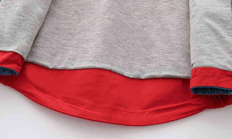유아 아기 아이 윈드 브레이커 재킷 스프링 공룡 스티칭 스타일 소년 1-6 세 어린이 겉옷 j220718을위한 캐주얼 재킷