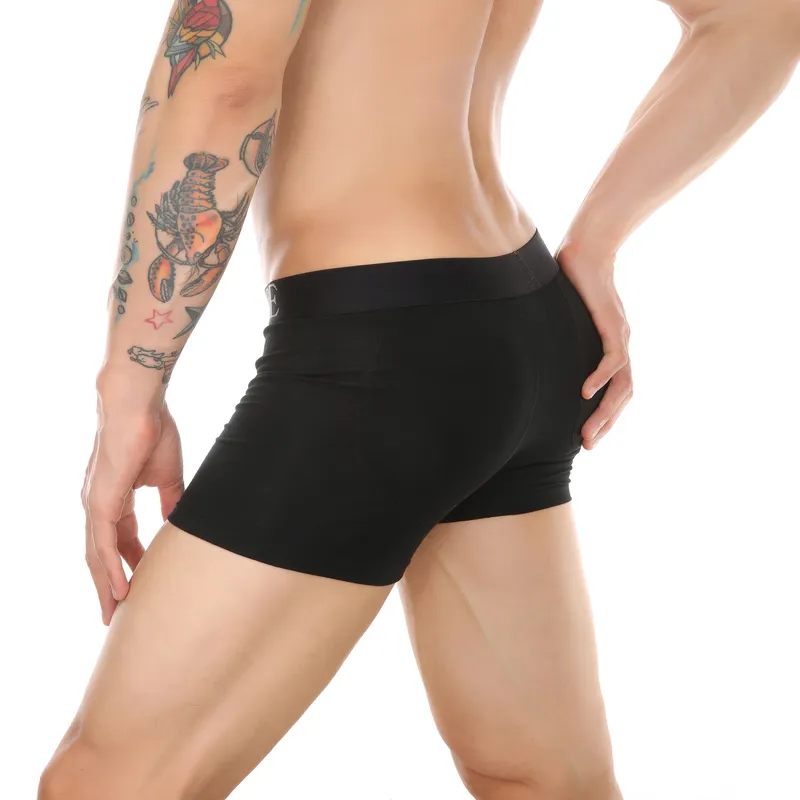 Men Sexy Butt Lifter Enlarge Push Up Underpants Removable Pad Boxer Underwear Butt-Enhancing Trunk Shorts Male Panties 220423